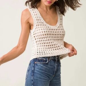 Freeze Frame hippie boho crochet vest